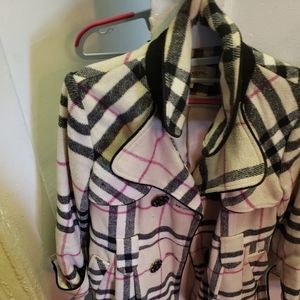 Burberry cashmere coat.